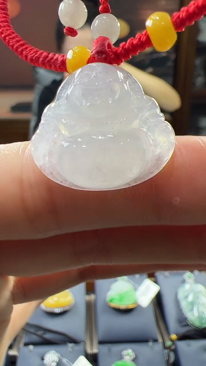 未镶嵌挂件翡翠佛公手绳
