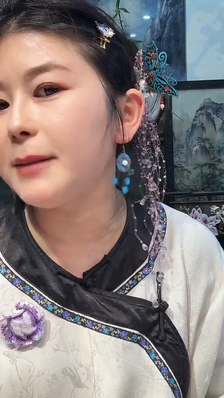 无铜合金非遗点翠饰品