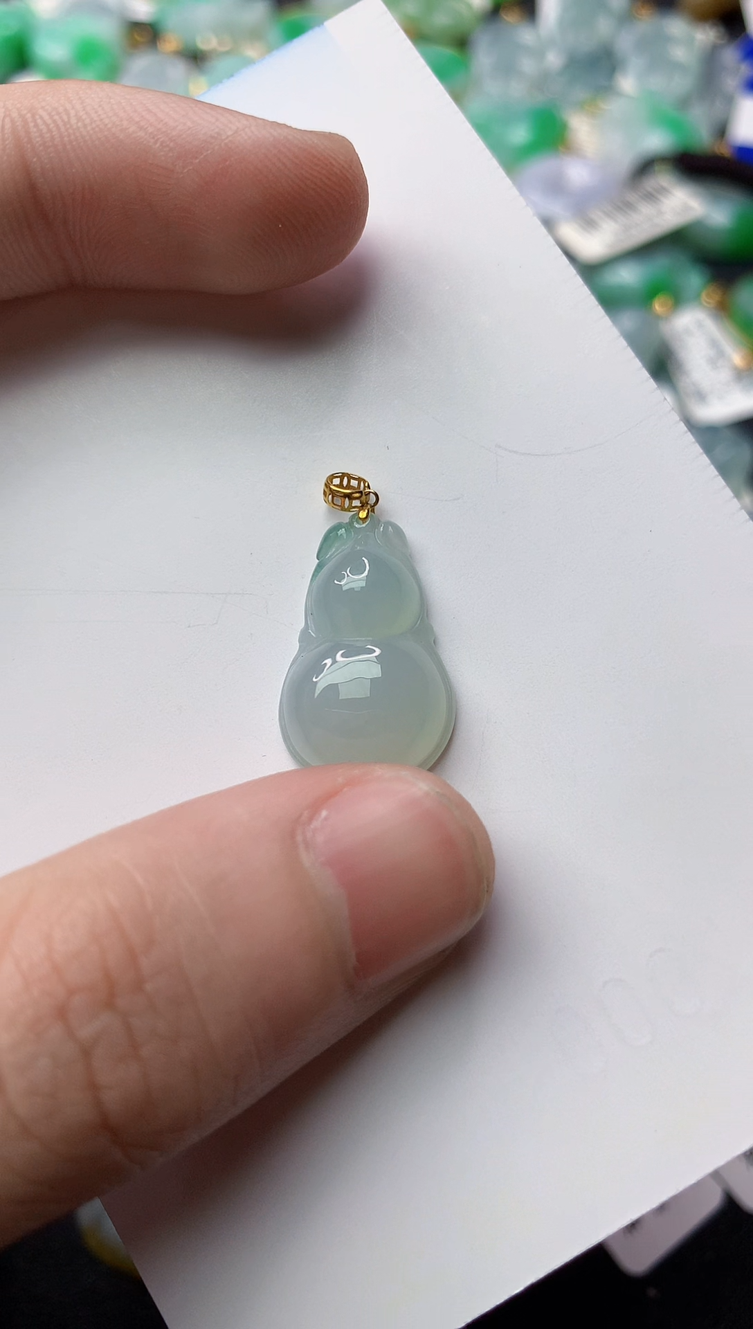 【闪购商品】翡翠颈饰18K金镶嵌90..........
