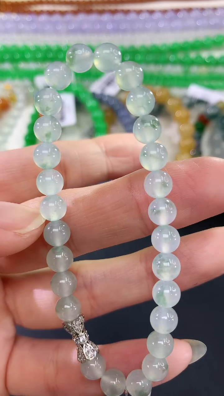 未镶嵌手串翡翠92|3980多样性发其一