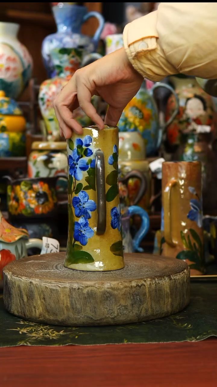 陶瓷80景德镇手工手绘釉下彩陶瓷