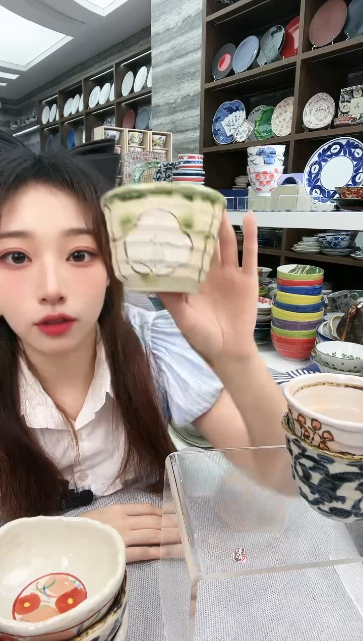 瓷白色山茶花茶杯280ml