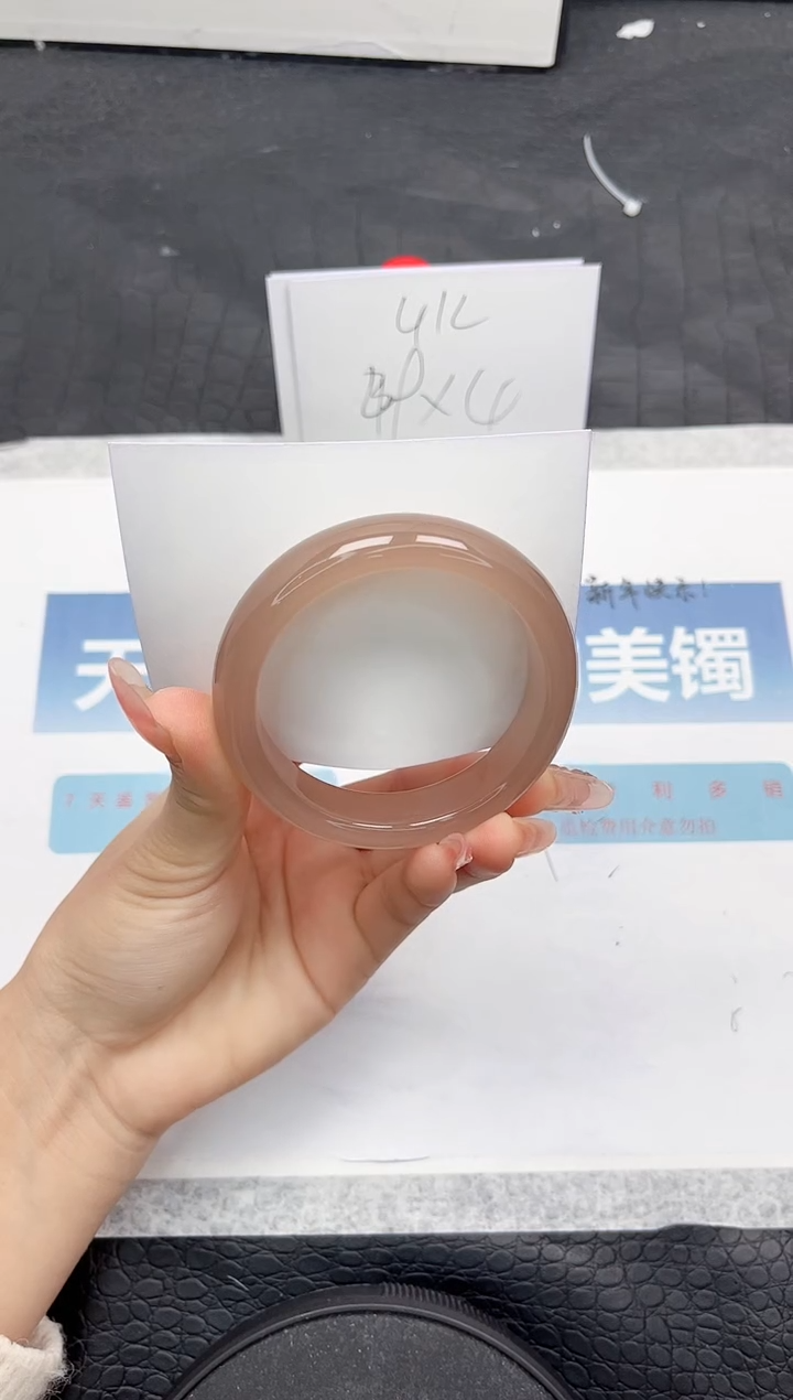 【闪购商品】石英质玉手镯未镶嵌H43-54.8