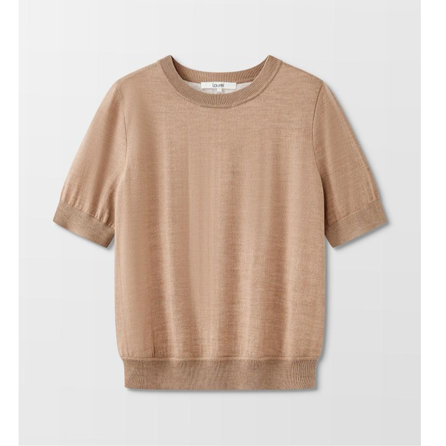 FALEMIG-萝家圆领套头毛针织衫M09000