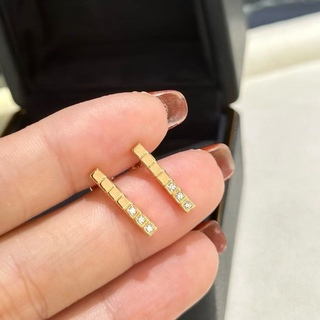 铜合金耳饰 小冰块耳钉 071