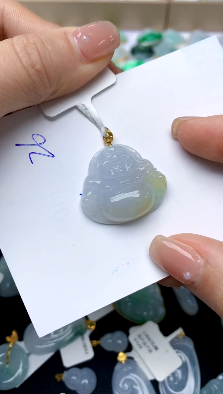 【闪购商品】翡翠颈饰18K金镶嵌26天然A货翡翠
