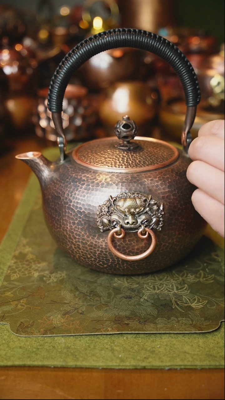 【闪购商品】紫铜加厚高端麒麟一体壶