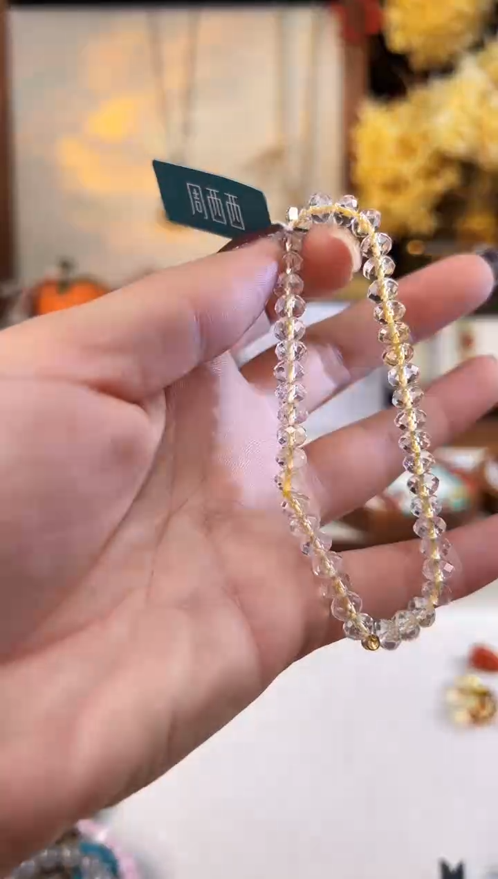 【闪购商品】水晶手绳18K金镶嵌@@A921B014580