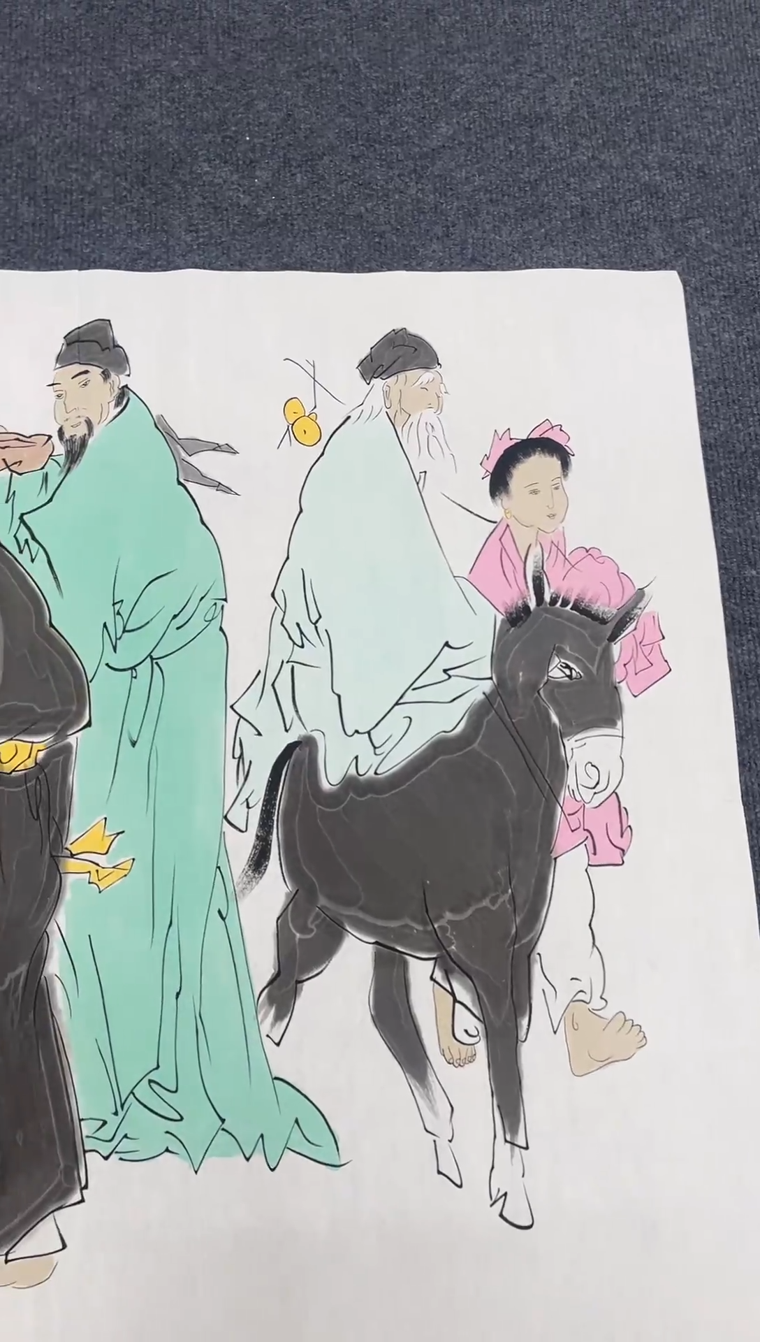 横款精品四尺人物，八仙