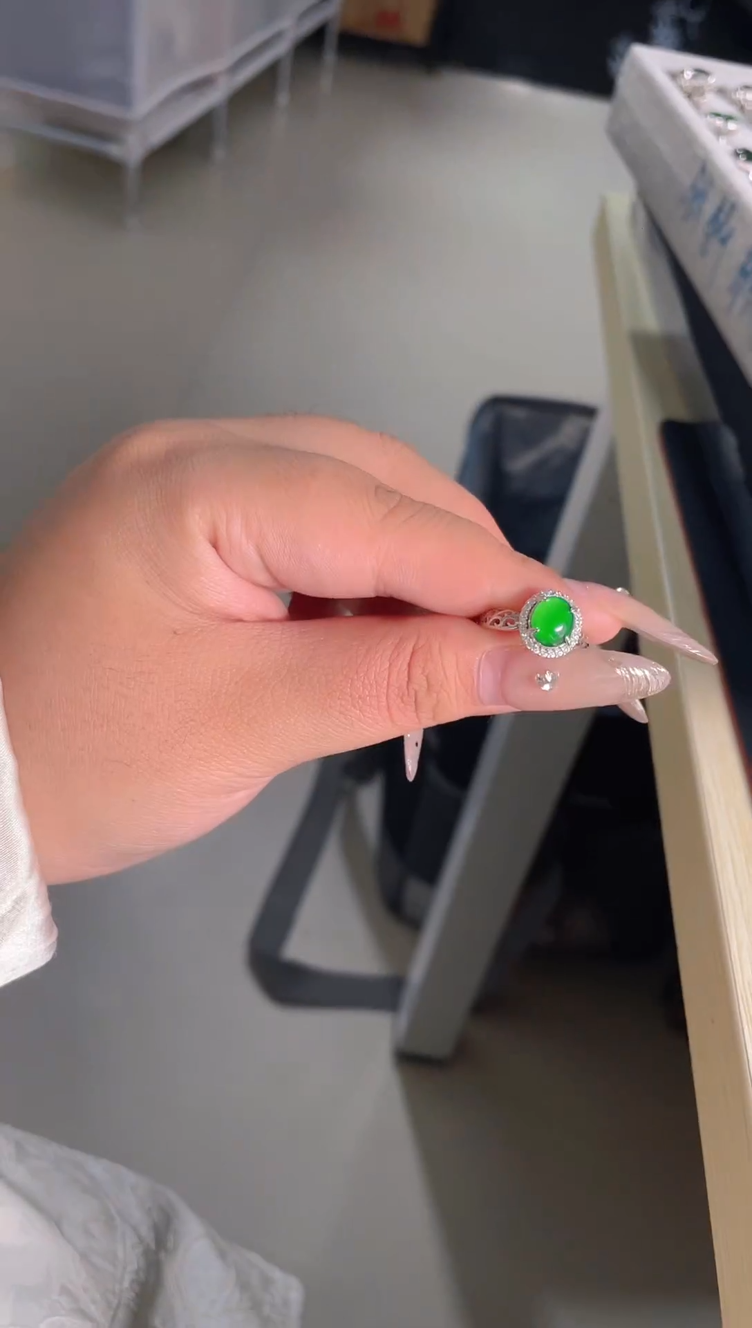 【闪购商品】翡翠戒指未镶嵌天然A货翡翠11