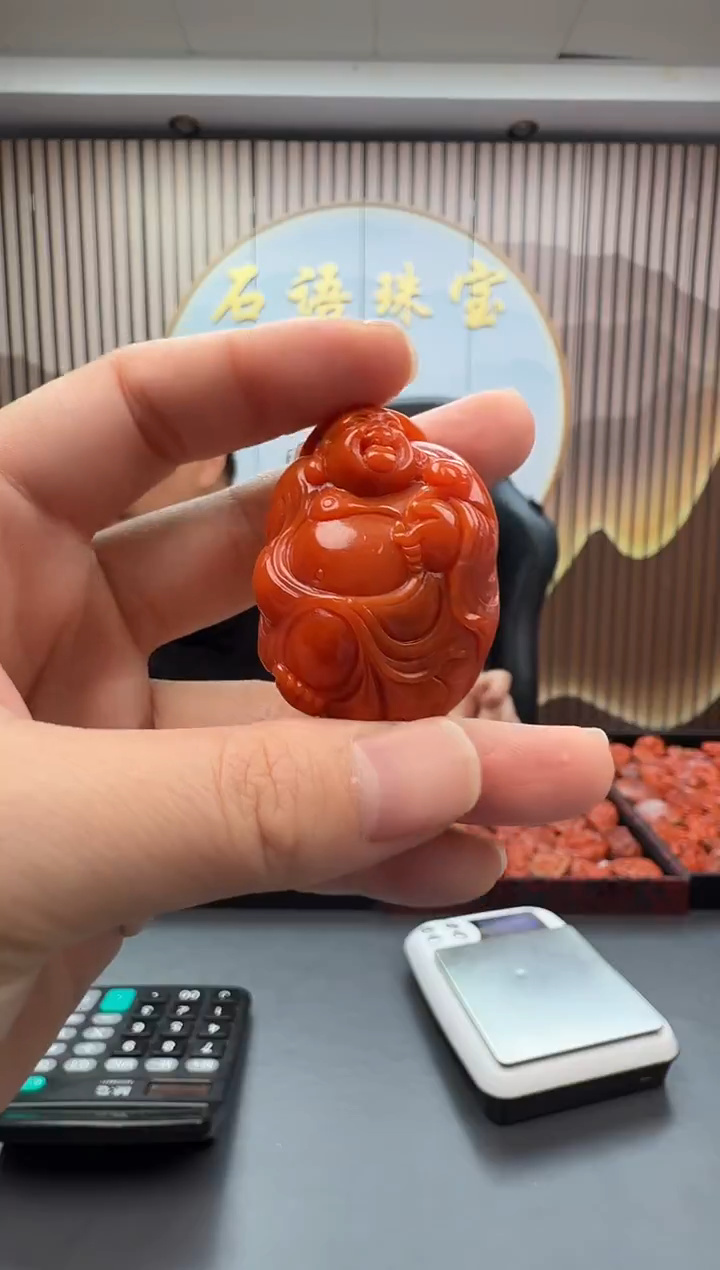 未镶嵌雕刻南红玛瑙075ZB1219产品一个