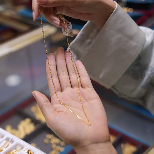 【巧玲专属】足金999爱心O字项链 经典时尚百搭