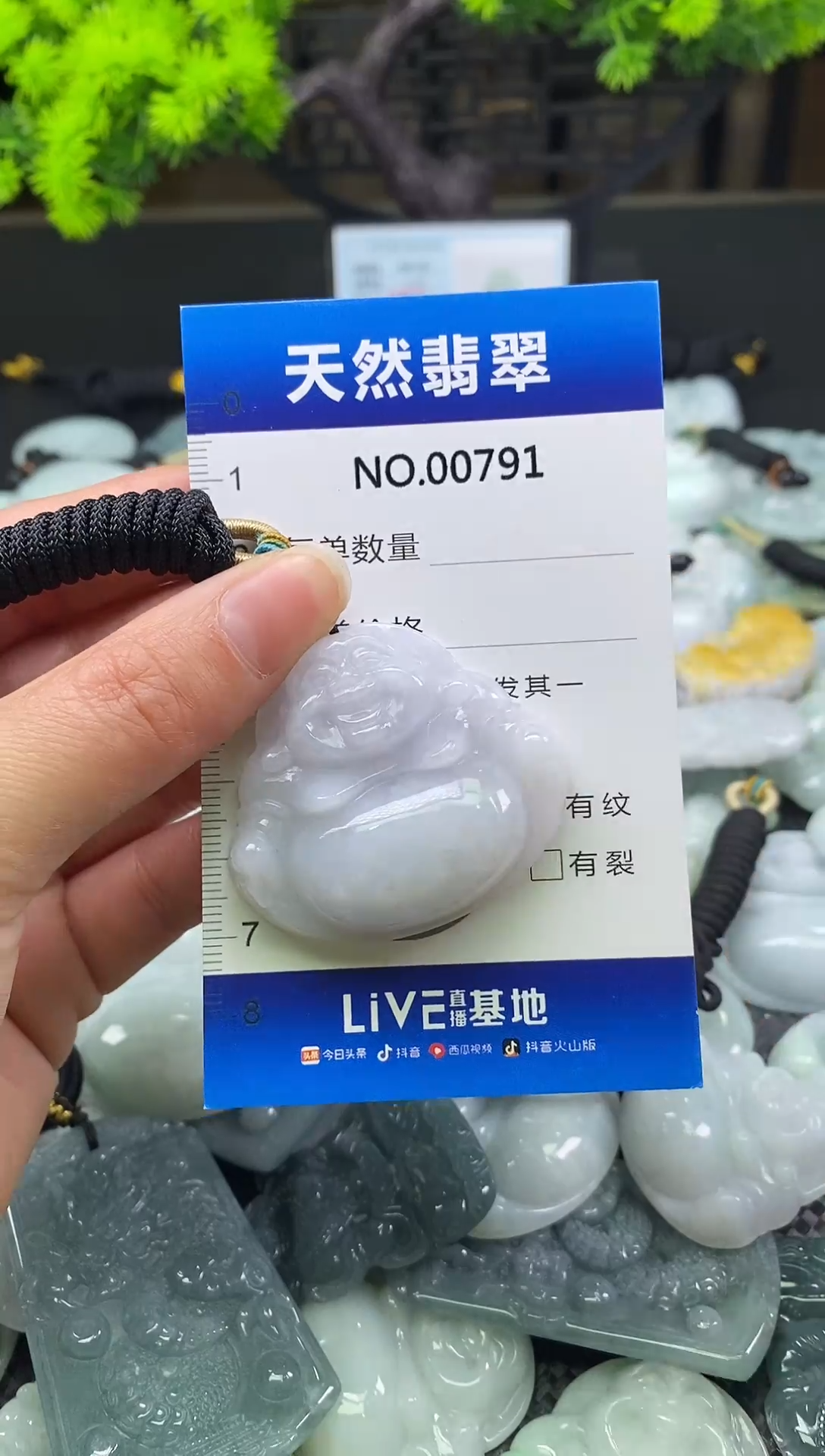 颈饰未镶嵌翡翠天然缅甸翡翠791