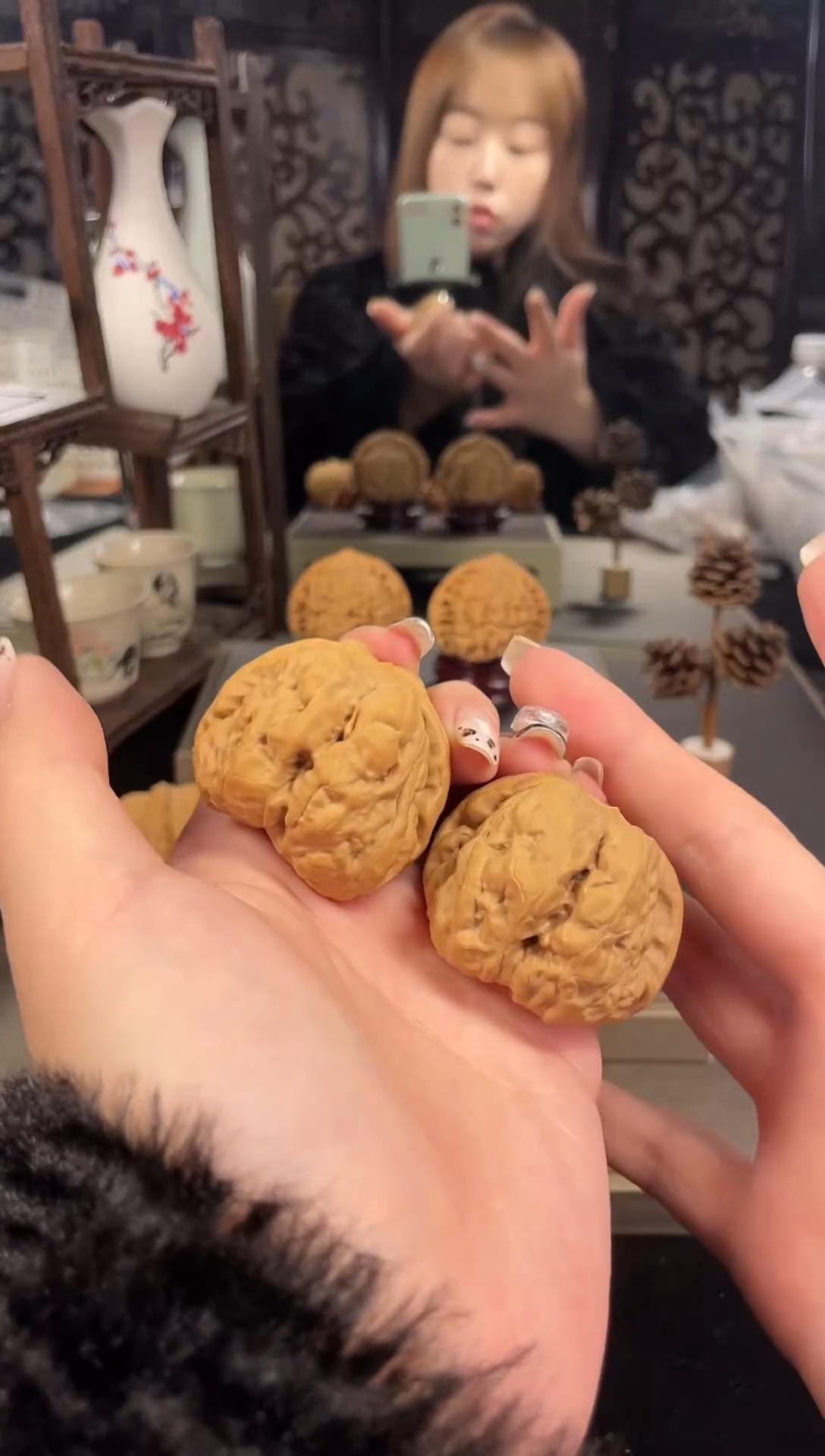 【闪购商品】文玩核桃把件蛤蟆头43尺-28