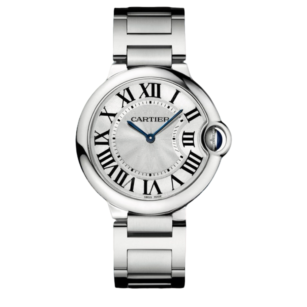 99新 Cartier/卡地亚 蓝气球女士精准石英腕表 36.6表径 W69011Z4