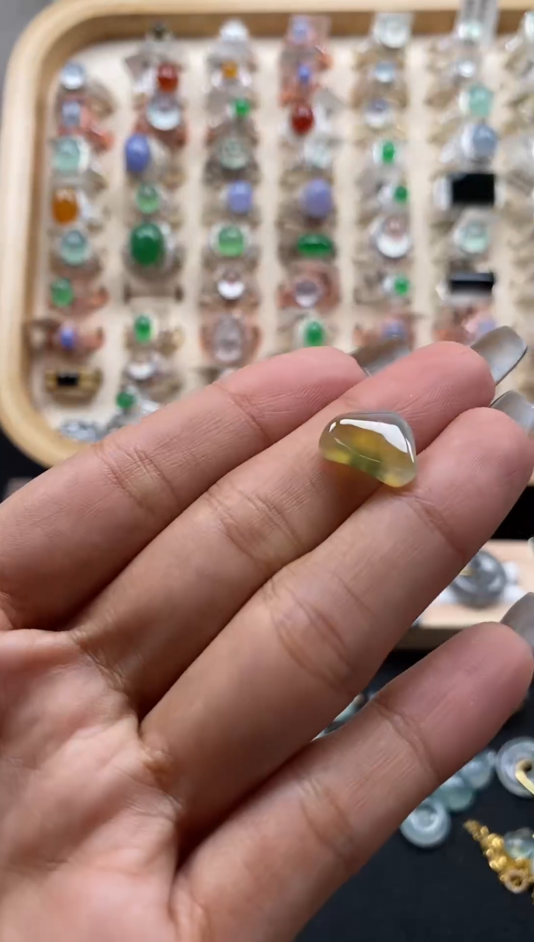 未镶嵌戒指翡翠李****8缅甸天然a货翡翠