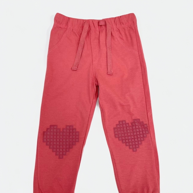 女宝爱心长裤春秋居家外穿休闲裤