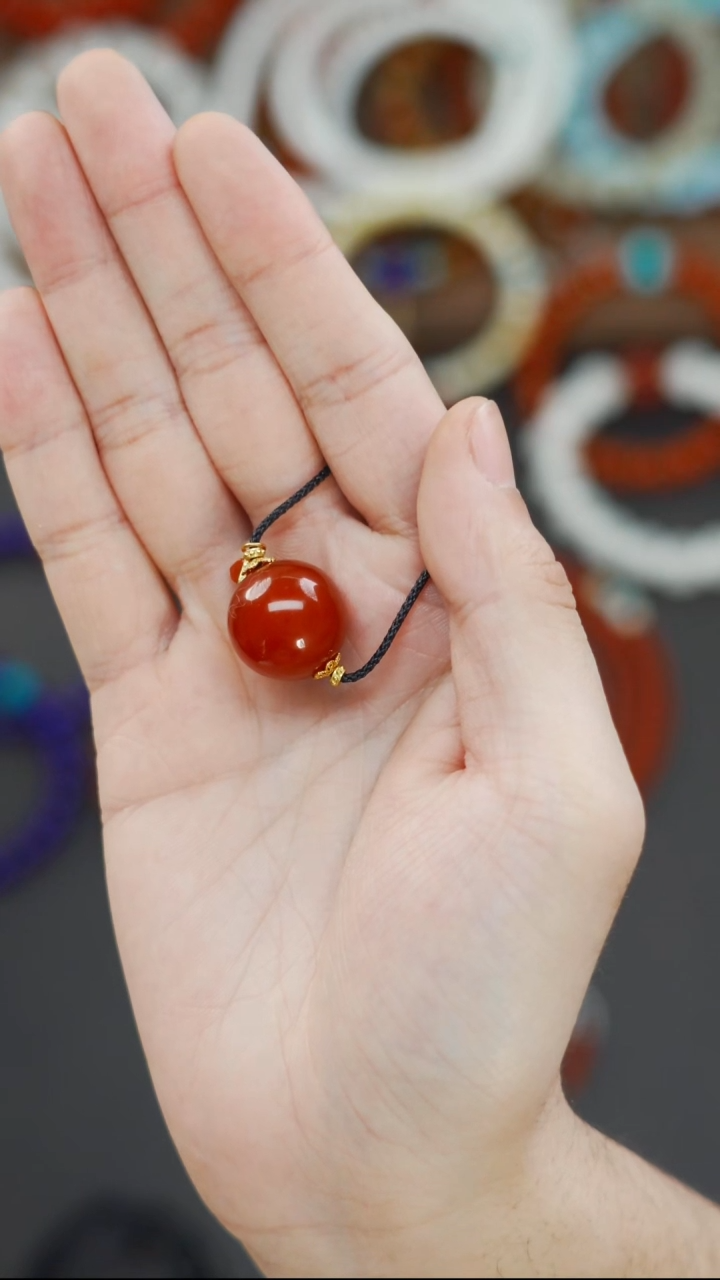 未镶嵌文玩配饰南红玛瑙梵阁精品文玩回血17+锁骨链多样性发货