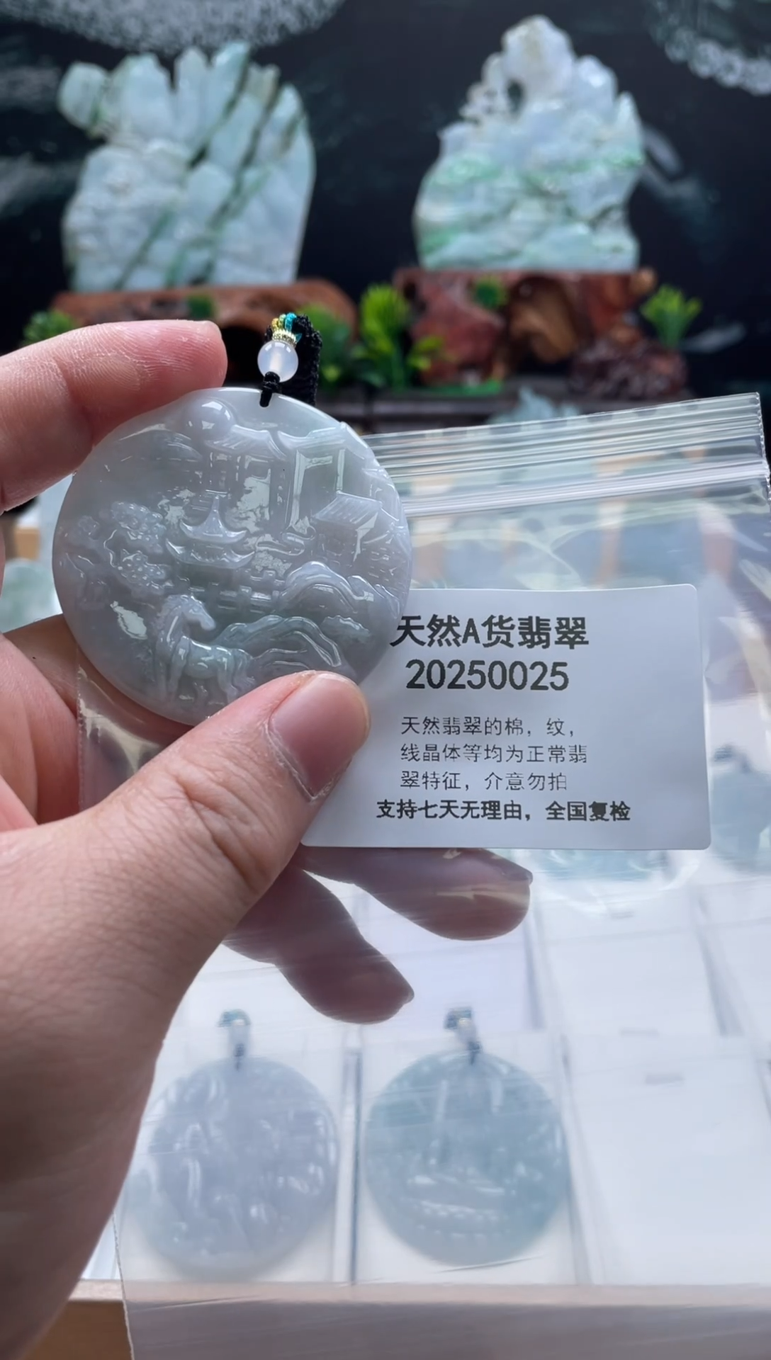 颈饰未镶嵌翡翠翠峰翡翠202512030081