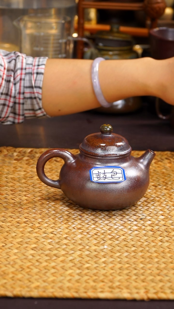 茶壶紫砂纯自然柴烧