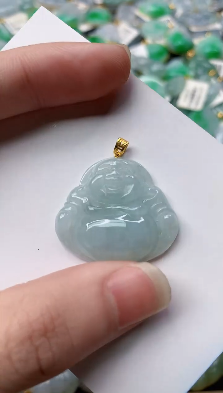 【闪购商品】翡翠颈饰18K金镶嵌86........