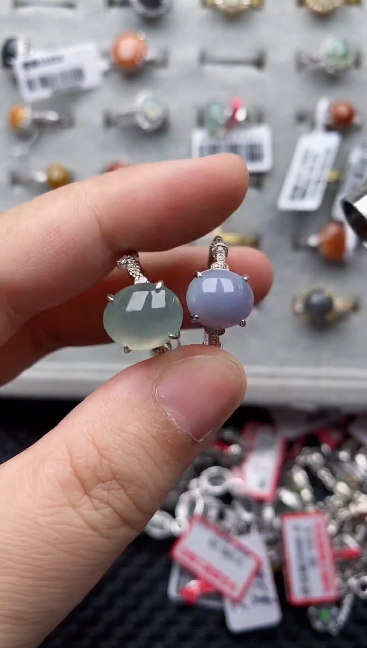 【闪购商品】翡翠戒指银S925镶嵌11111111-7