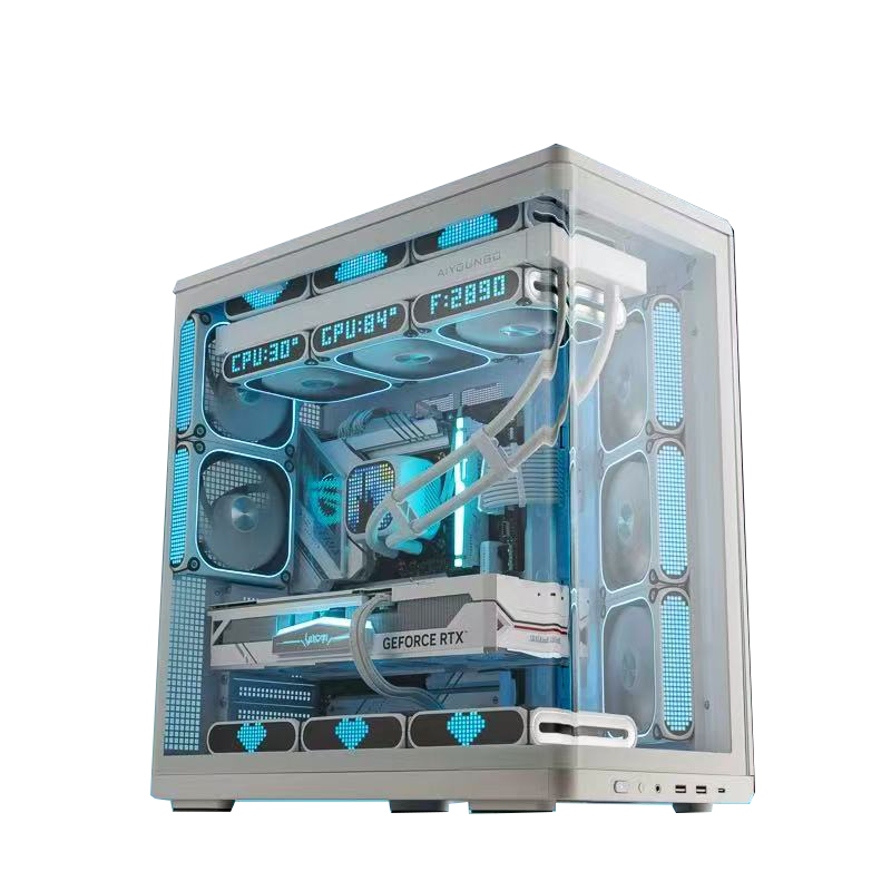 办公游戏设计适用的台式组装电脑DIY主机定制类联系客服