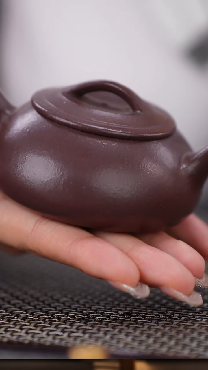 茶壶紫砂老天青超精工石瓢130cc