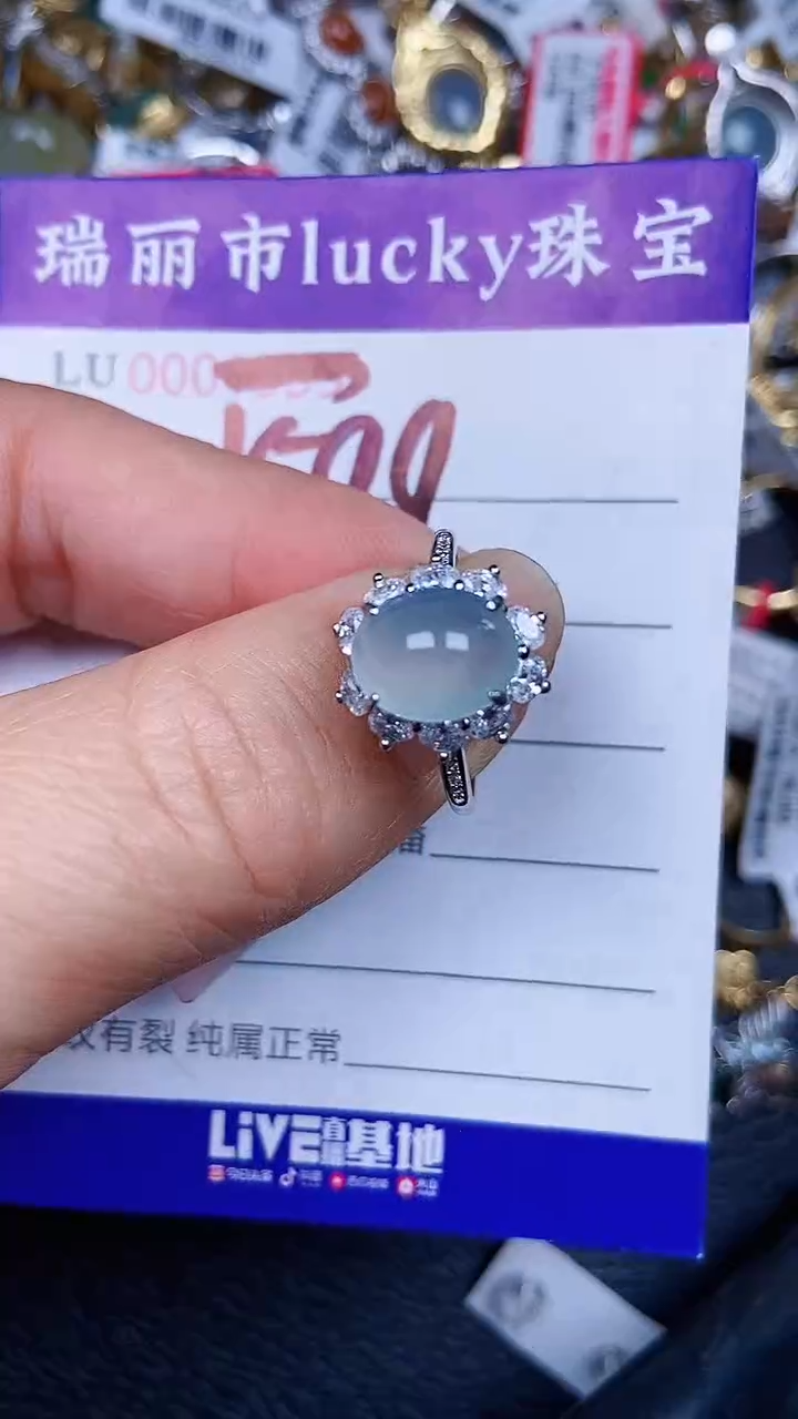 颈饰银S925镶嵌翡翠1599