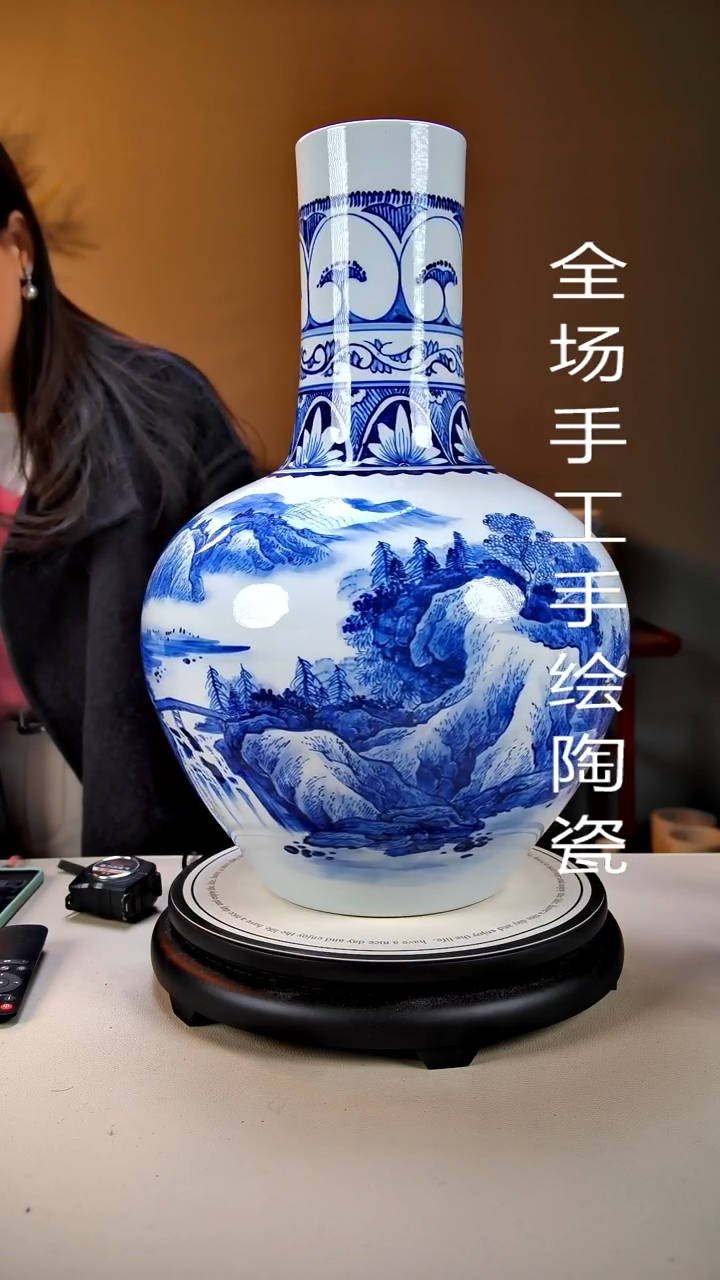 摆件陶景德镇手绘陶瓷23