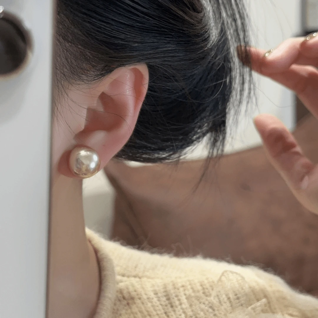 925银针耳饰 双11好物小香风法式轻奢温柔锆石耳钉气质精致个性