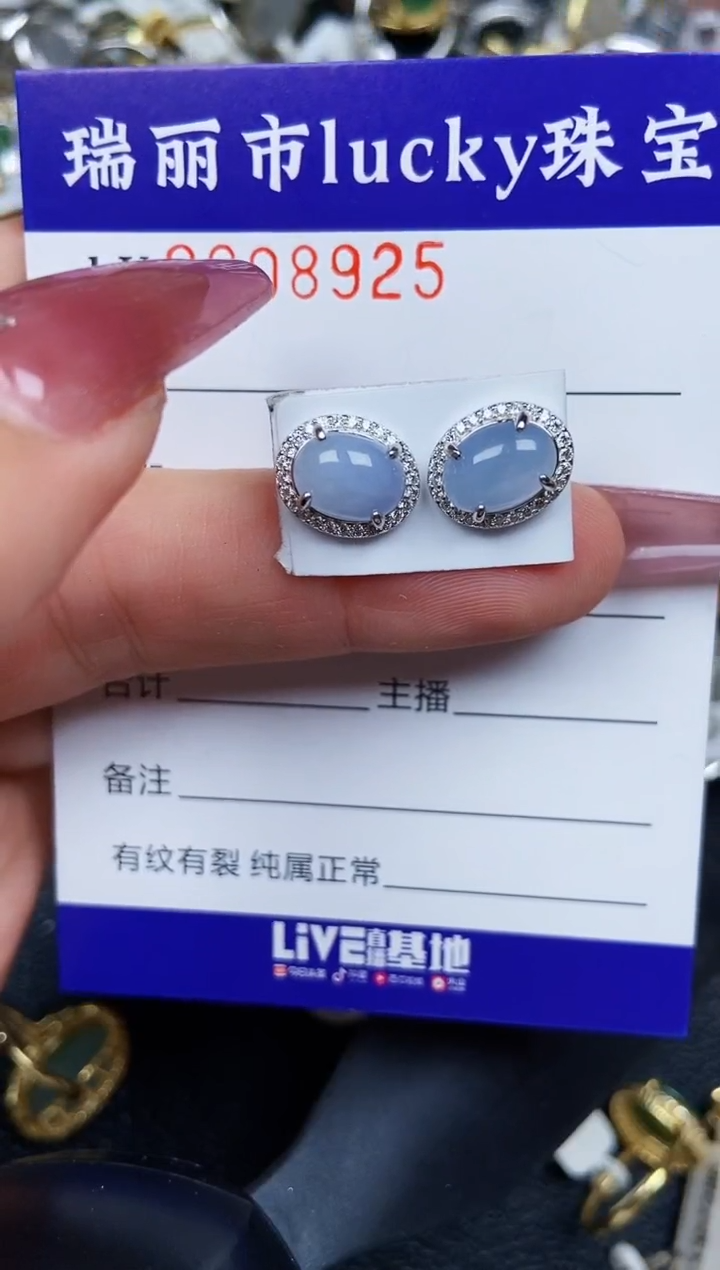 翡翠银S925镶嵌颈饰8925