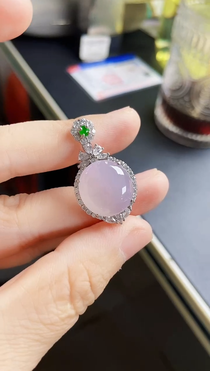 【闪购商品】翡翠颈饰银S925镶嵌24244444