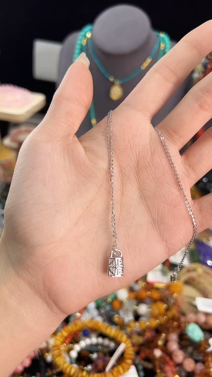 【闪购商品】玛瑙/玉髓颈饰银S925镶嵌吊坠