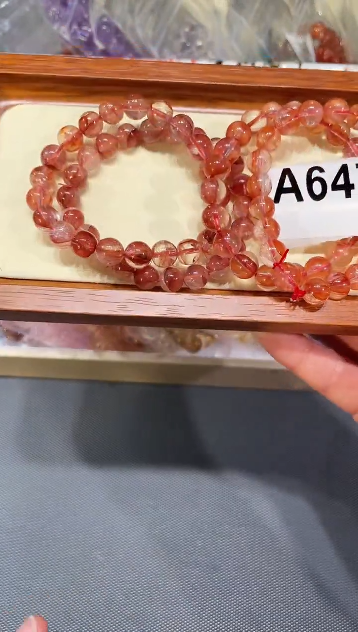 未镶嵌手链水晶A647 红胶花 多样性发一