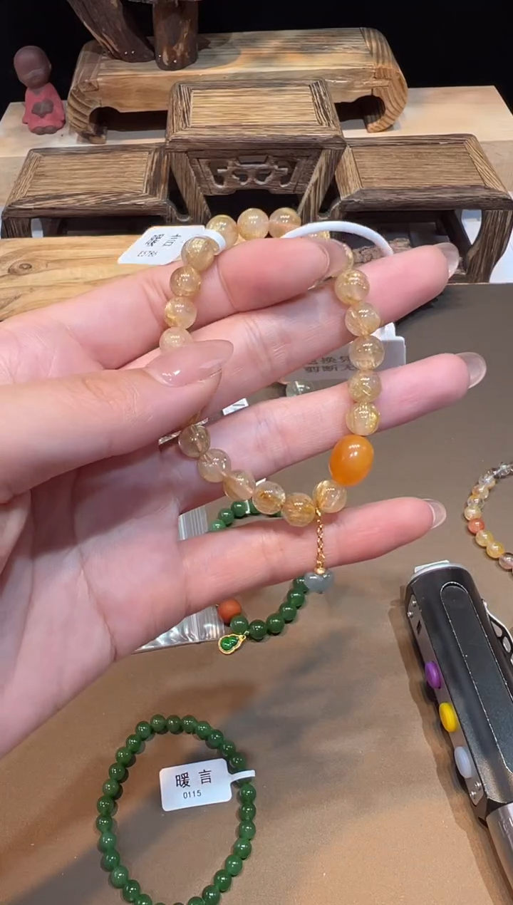 水晶手链未镶嵌手饰@@E5786