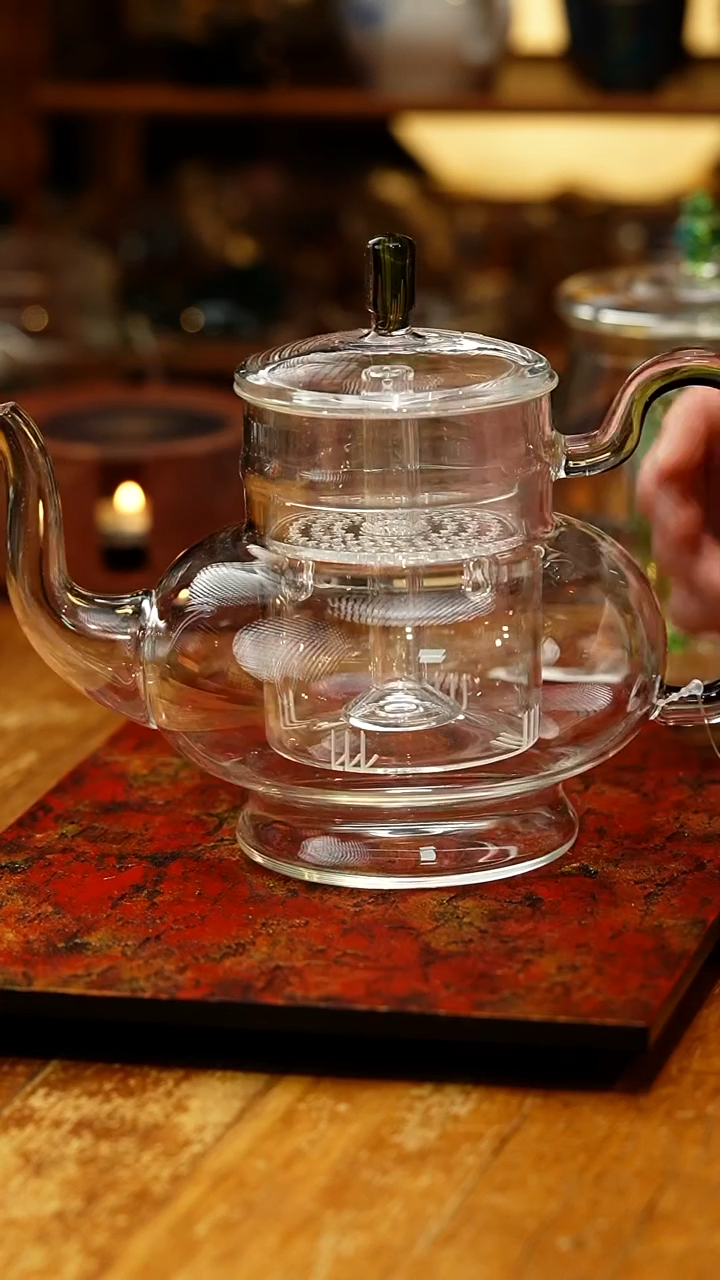 【闪购商品】禾器/凤尾宫灯壶/青绿