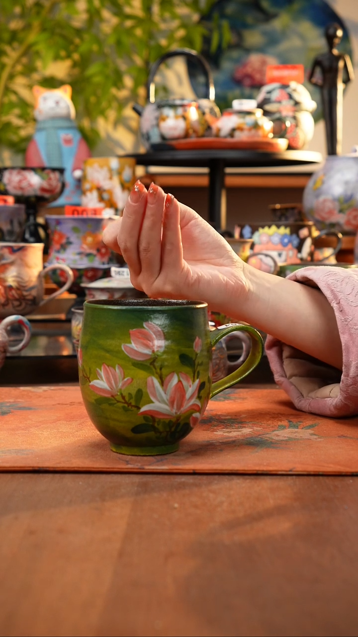 瓷片景德镇手工手绘354