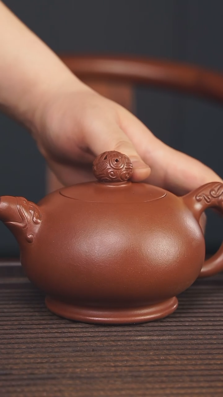 【闪购商品】紫砂茶壶260cc顾氏手工紫砂