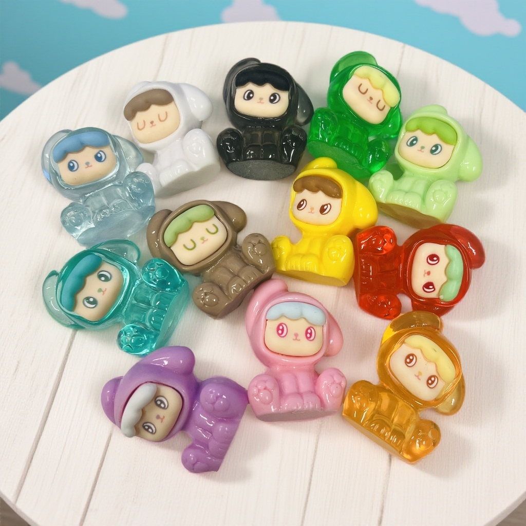 歪头小狗系列萌粒盲盒可爱潮玩手办创意挂件盲盒道具娃屋