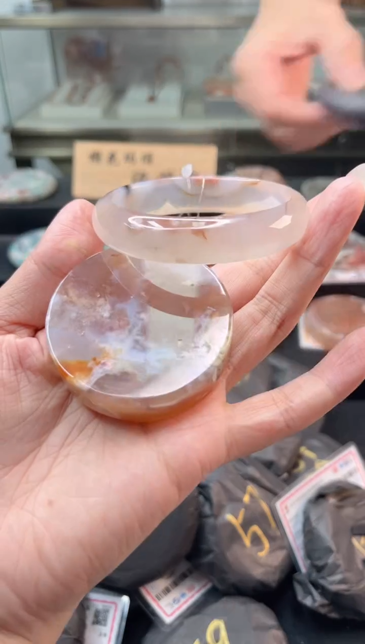 未镶嵌手镯石英质玉57圈口（赠品镯心）346906