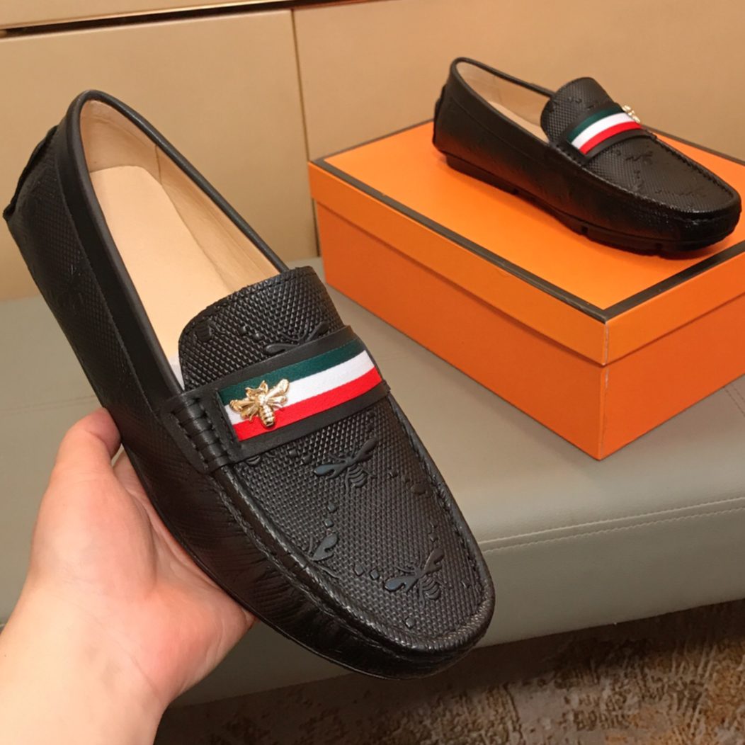 休闲真皮豆豆鞋男士2025新款欧洲站轻奢低帮潮牌时尚百搭驾车鞋