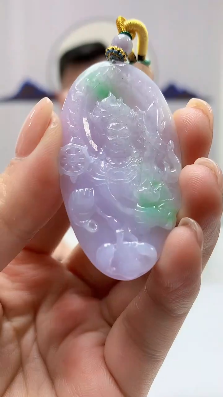 【闪购商品】定制翡翠未镶嵌5152ms-毛货挂件40