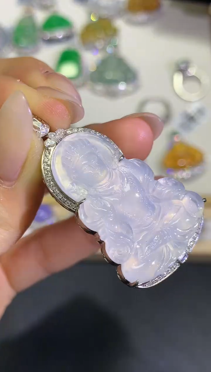 【闪购商品】翡翠颈饰18K金镶嵌团购59