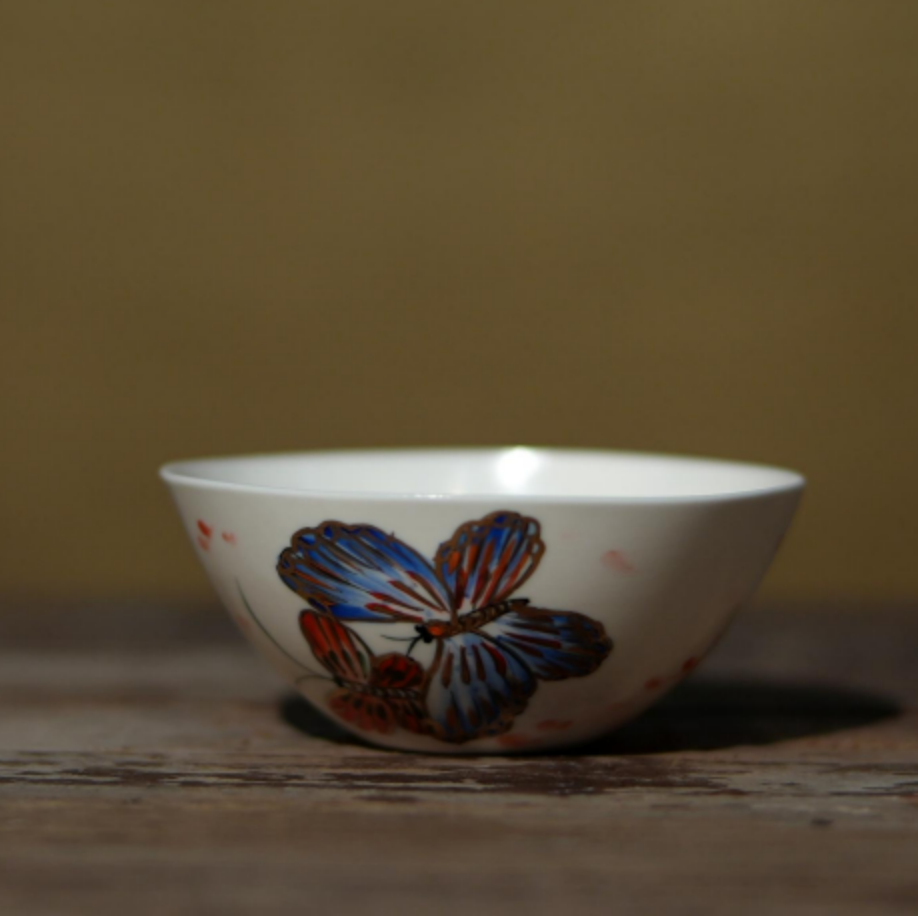 【静姐小院】百蝶图普洱杯茶杯（洞尚0311）