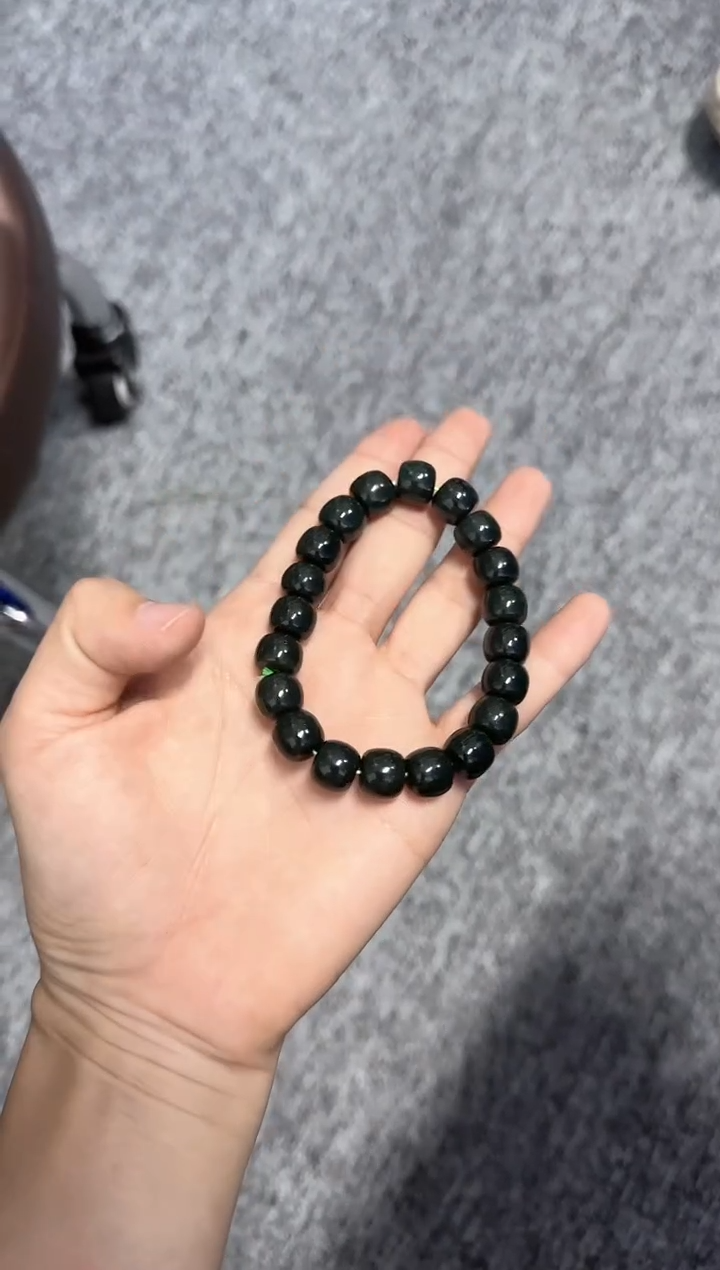 【闪购商品】和田玉手串未镶嵌黑青玉手串
