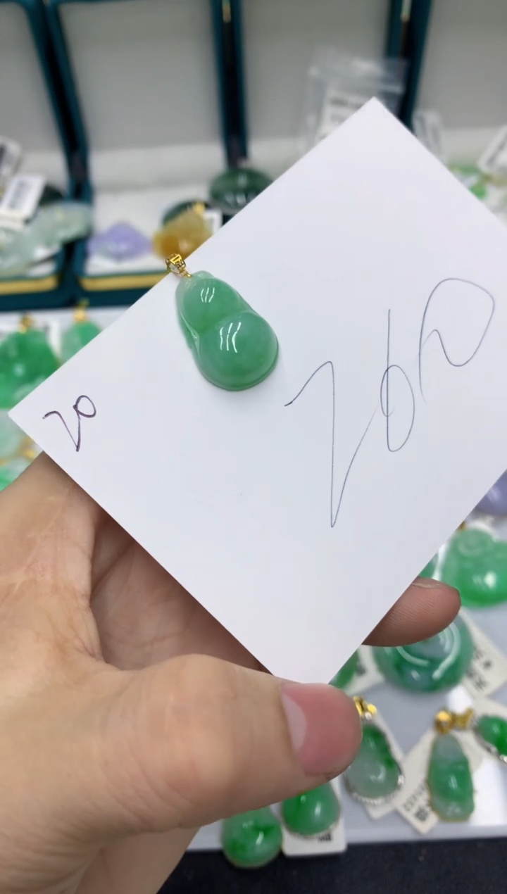 【闪购商品】翡翠颈饰18K金镶嵌1111111111