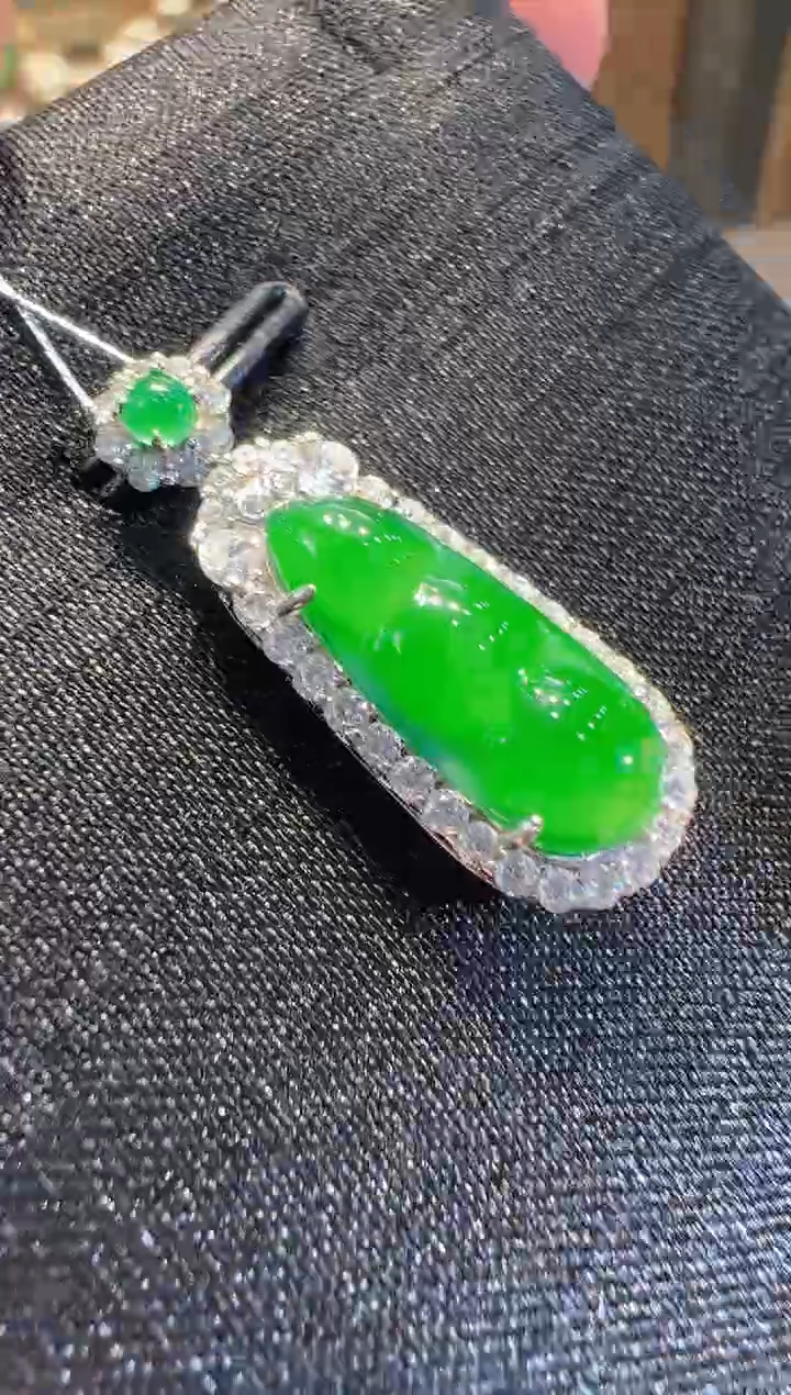 【闪购商品】翡翠吊坠(不含链)银S925镶嵌多样性发货一件