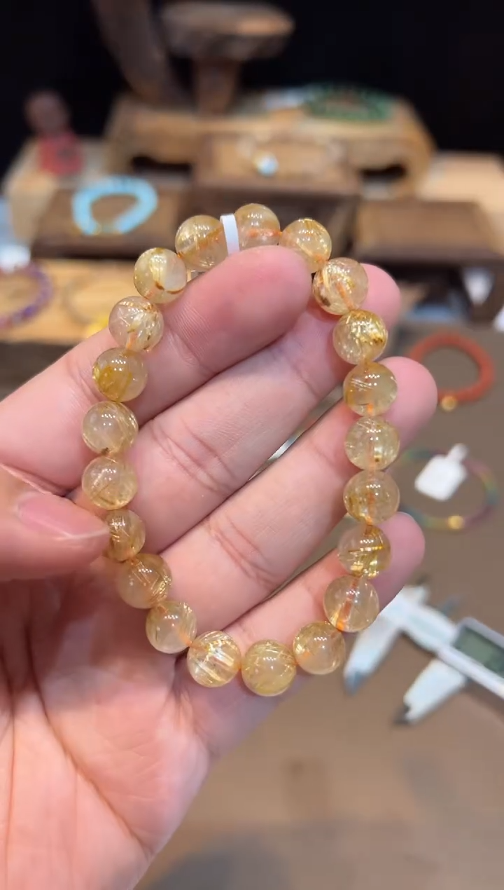【闪购商品】水晶手链未镶嵌9mm手饰@@5729