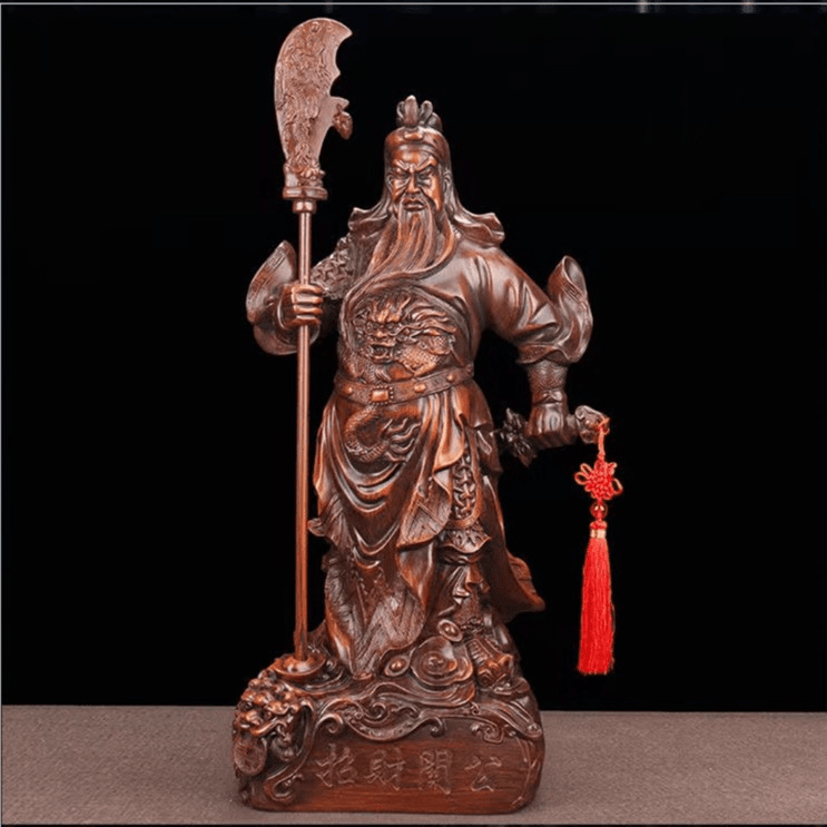 招米关公武财神神像摆件客厅店铺办公室摆件工艺品【直播】